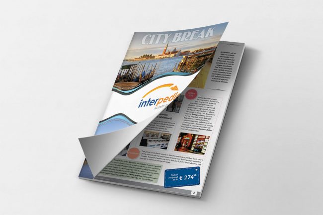 Catalog design proposal for Interpedia tourism agency