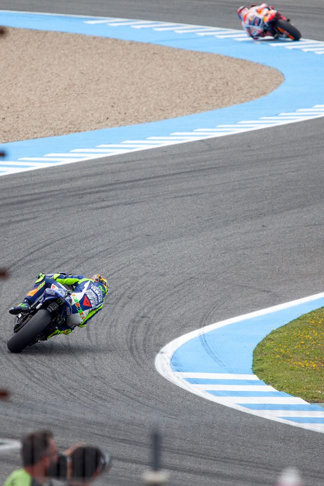 Valentino Rossi is competing in Jerez de la Frontera, Spain Grand Prix on May 3rd, 2015